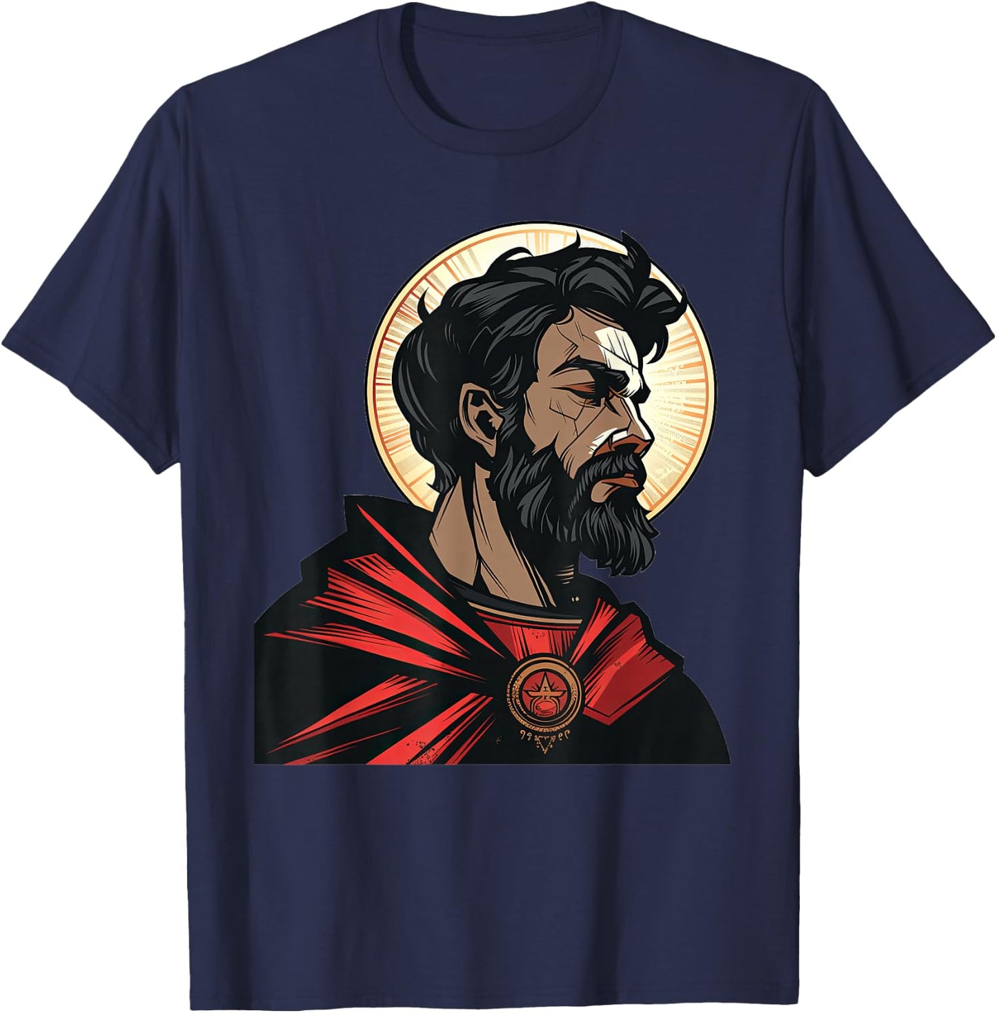 Saint Augustine Of Hippo As A Superhero T-Shirt - T-Shirt | Navy