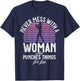 Never mess with a Woman who punches Things for fun Boxing T-Shirt - T-Shirt | Navy