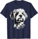 Bichon Maltese Small Dog Bichon Maltese Love Cute , Black, S T-Shirt - T-Shirt | Navy