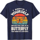 Monarch Butterfly Always Be Yourself Retro 70s Insect Lovers T-Shirt - T-Shirt | Navy
