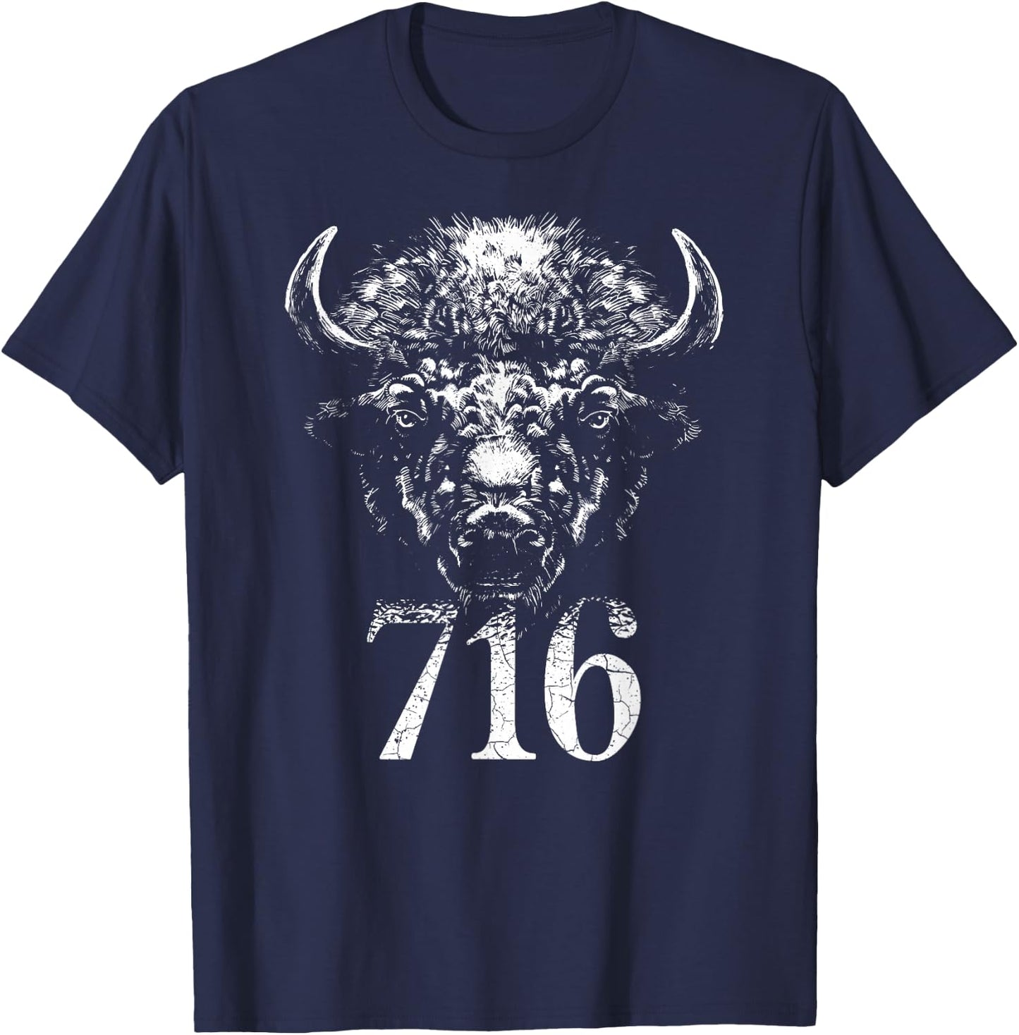 Buffalo 716 – Home BFLO NY Western New York T-Shirt - T-Shirt | Navy