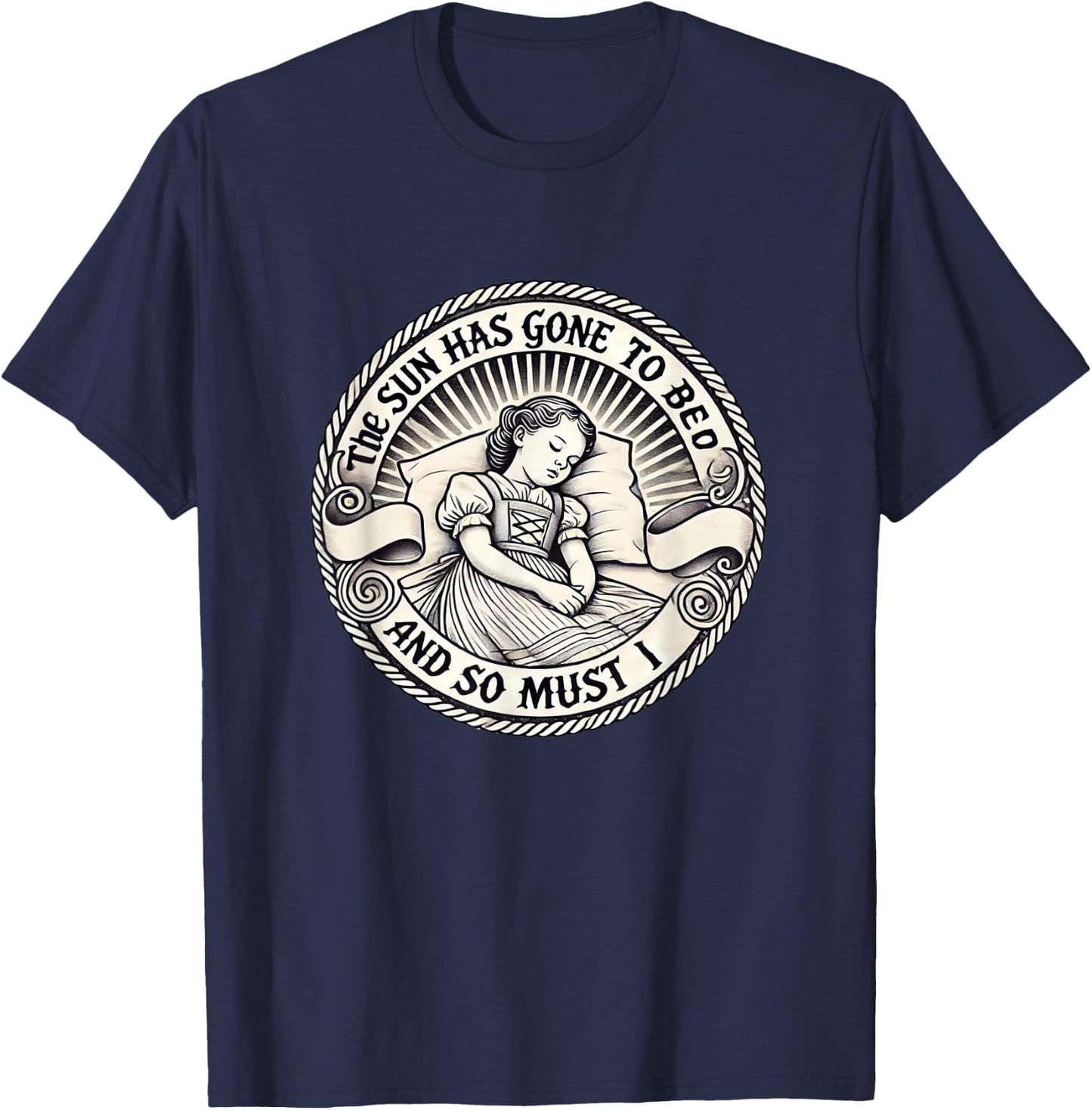The Sun Has Gone To Bed Theatre Sound Of Music Musical T-Shirt - T-Shirt | Navy