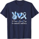 Peace Love Cure Blue Ribbon Pku Awareness T-Shirt - T-Shirt | Navy