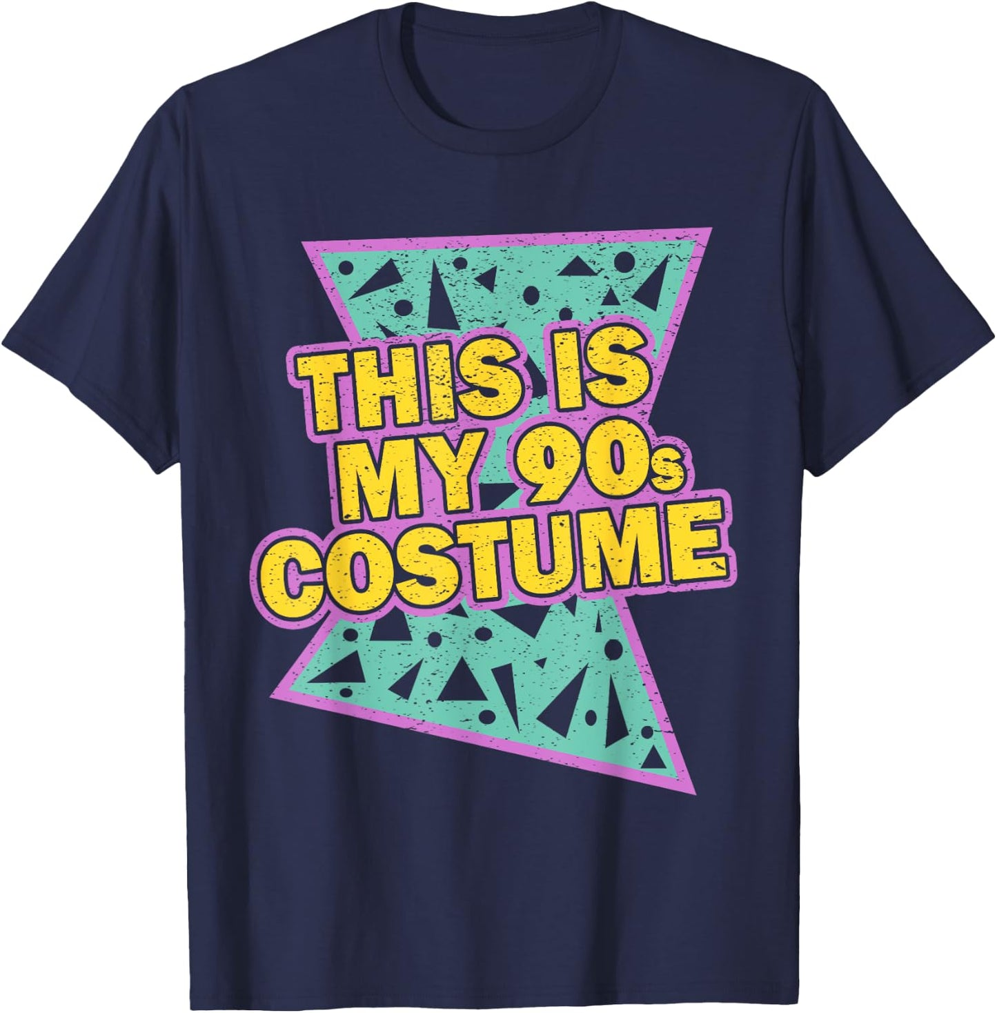 This Is My 90-s Costume 80's 90's Party T-Shirt - T-Shirt | Navy
