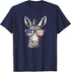 Cool looking Donkey Costume for Patriotic Glasses T-Shirt - T-Shirt | Navy