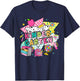 Kindergarten Teachers Students Retro 90s Back To School T-Shirt - T-Shirt | Navy
