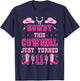 11yr Birthday Cowgirl Western 11Years Old Girl 11th Birthday T-Shirt - T-Shirt | Navy