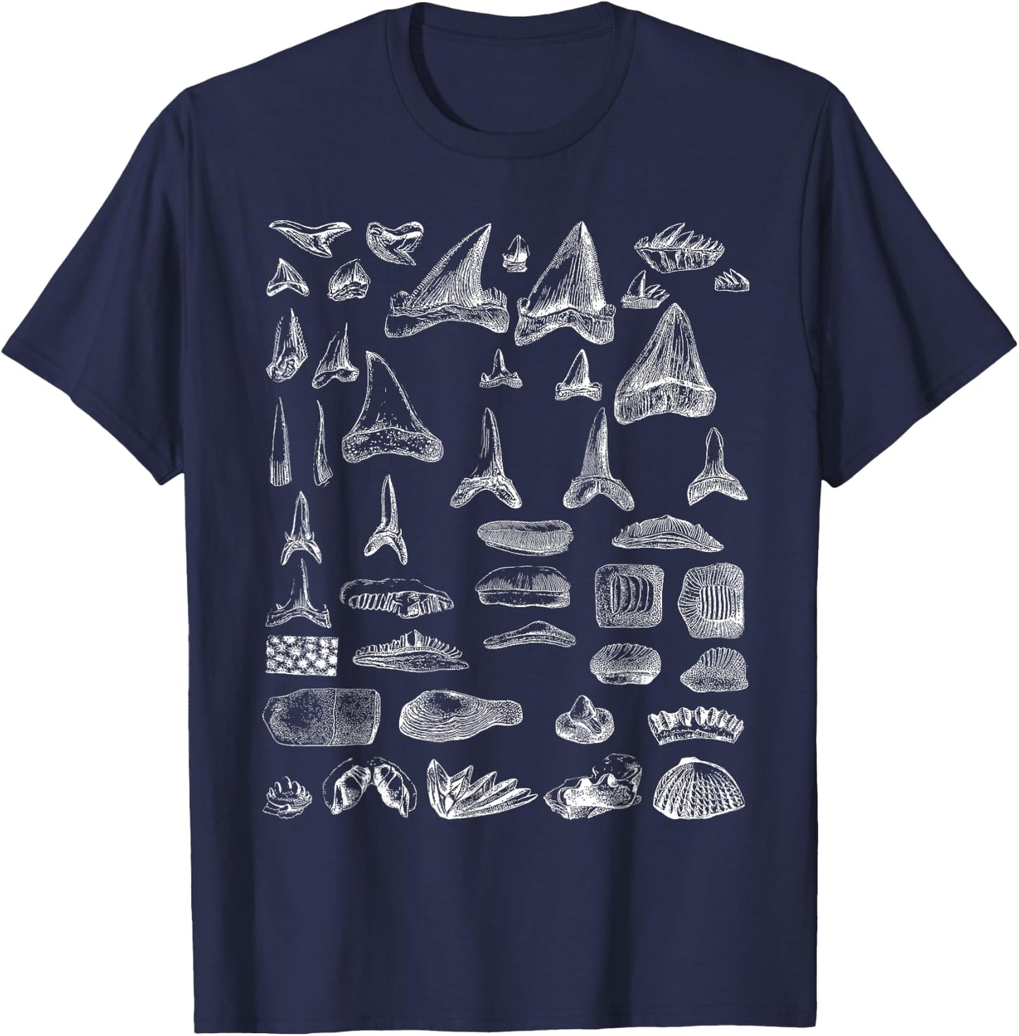 Shark Teeth Shirt T-Shirt - T-Shirt | Navy