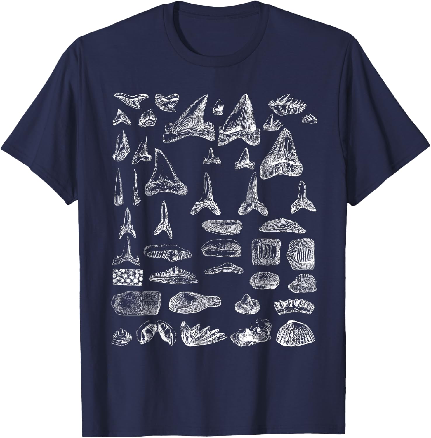 Shark Teeth Shirt T-Shirt - T-Shirt | Navy