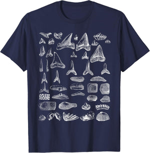 Shark Teeth Shirt T-Shirt - T-Shirt | Navy