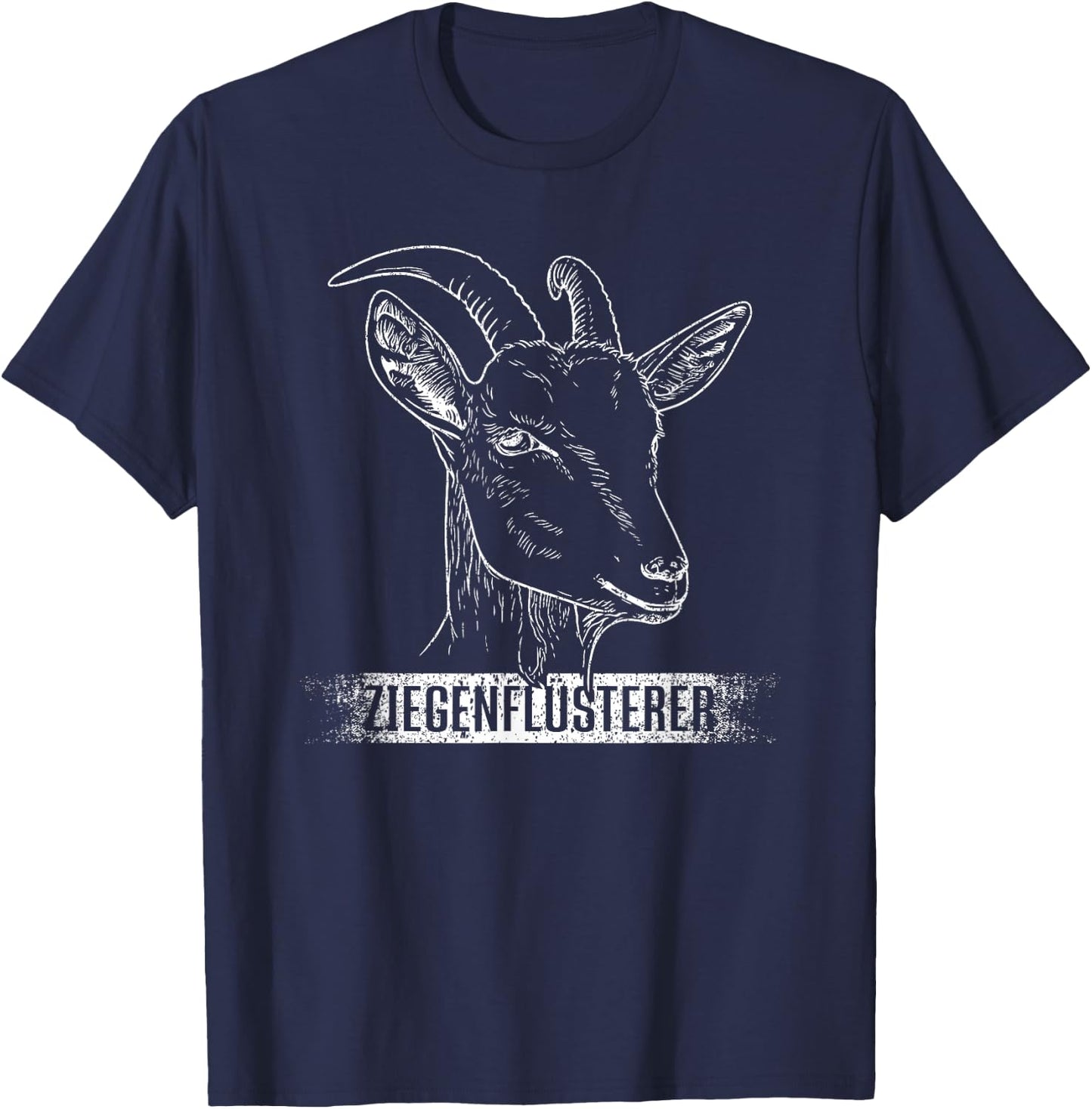 Ziegenflüsterer | Ziegen Flüsterer Lustiges Ziegen Landwirt T-Shirt - T-Shirt | Navy