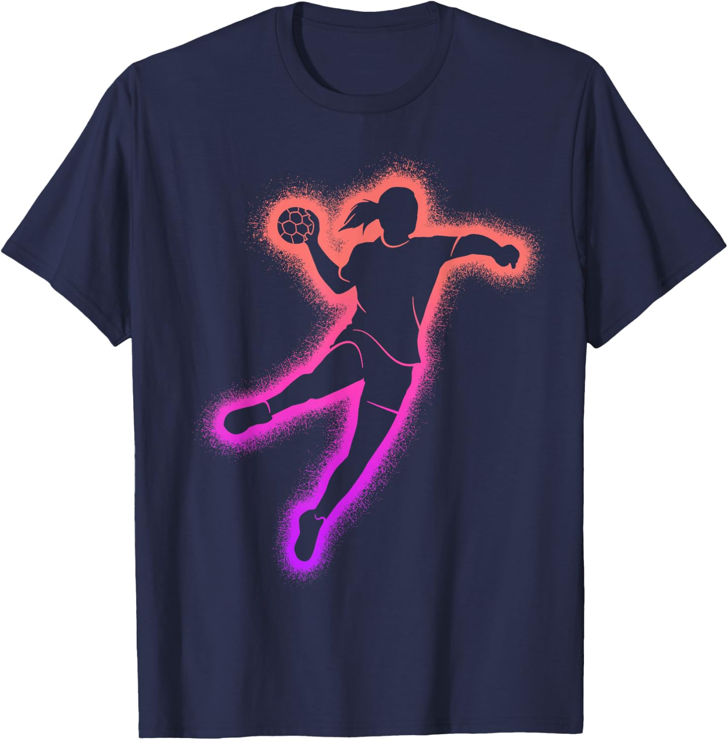 Handball Frauen Handballspieler Kinder Mädchen Handballerin T-Shirt - T-Shirt | Navy
