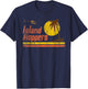 Sunset on Magnum Island Retro Hoppers in PI , Black, S T-Shirt - T-Shirt | Navy