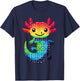 Jigsaw Puzzle Axolotl Cute Axolotls T-Shirt - T-Shirt | Navy