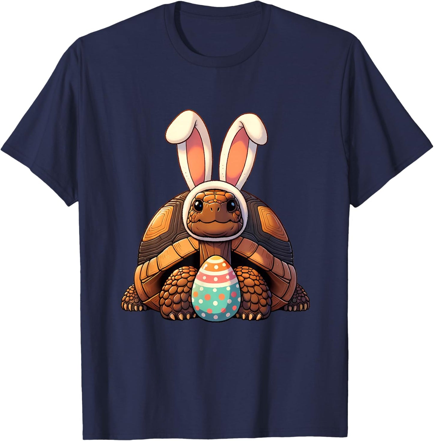 Funny Easter Tortoise Lovers Egg Eggs Bunny Rabbit Funny T-Shirt - T-Shirt | Navy