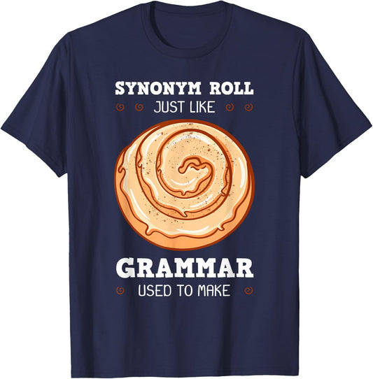 English Teacher Grammarians Grammar Police Professors T-Shirt - T-Shirt | Navy