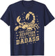 Part Time Scorpion Full Time Badass Scorpion T-Shirt - T-Shirt | Navy