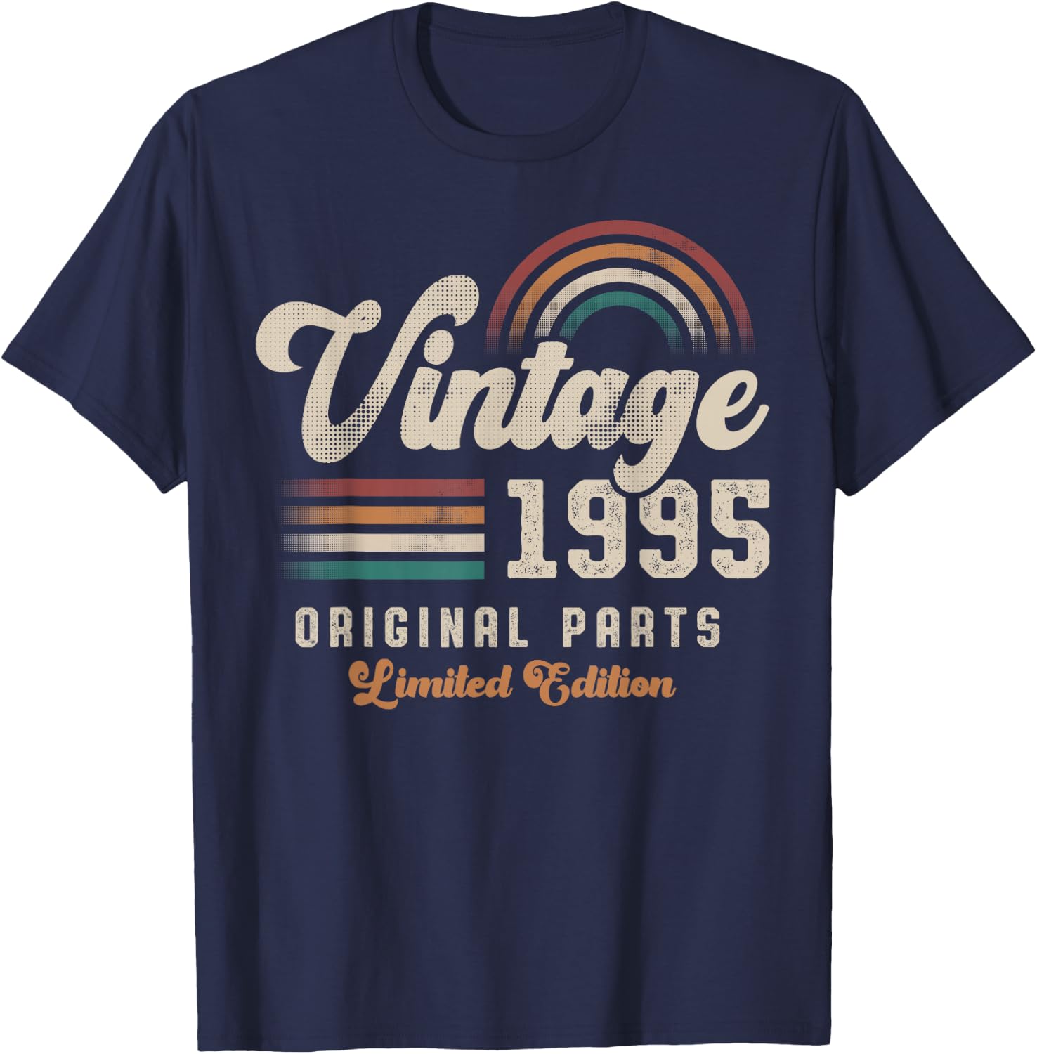 Vintage 1995 Birthday Birth Year 30 Retro T-Shirt - T-Shirt | Navy