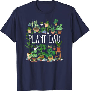 Potted Plant Dad T-Shirt - T-Shirt | Navy