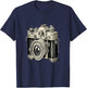 Appareil photo vintage , Black, S T-Shirt - T-Shirt | Navy