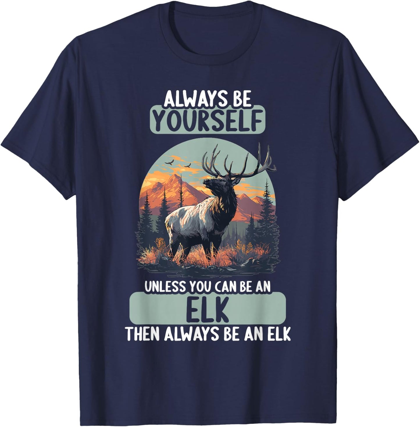 Elks Elk T-Shirt - T-Shirt | Navy