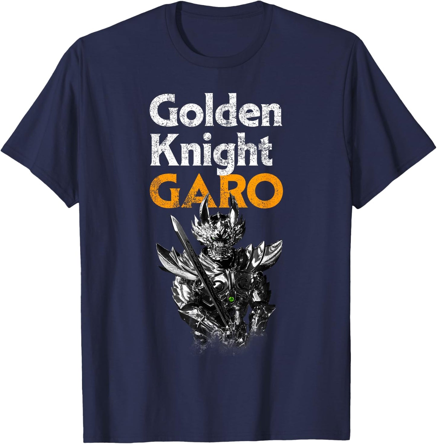 【GARO】 Golden Knight GARO T-Shirt - T-Shirt | Navy