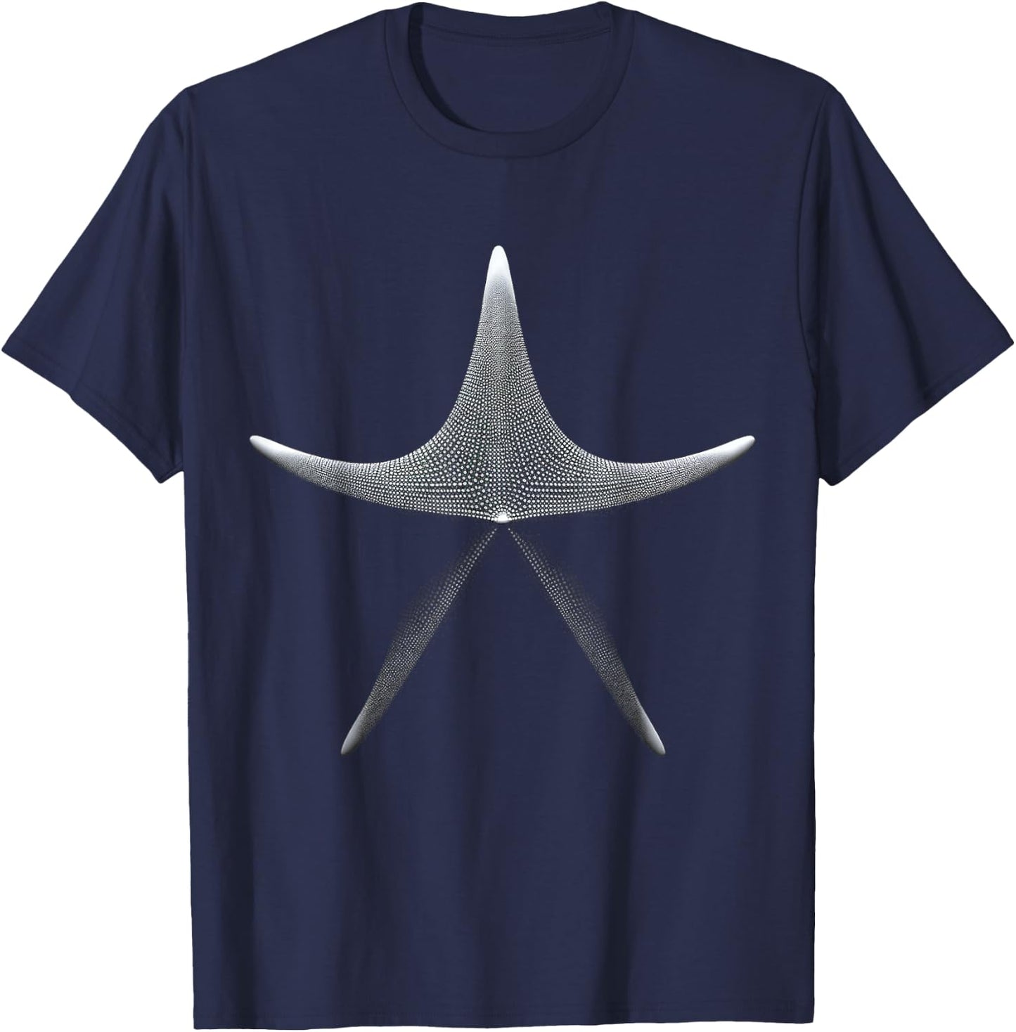 Starfish Animal Drawing Art Starfish T-Shirt - T-Shirt | Navy