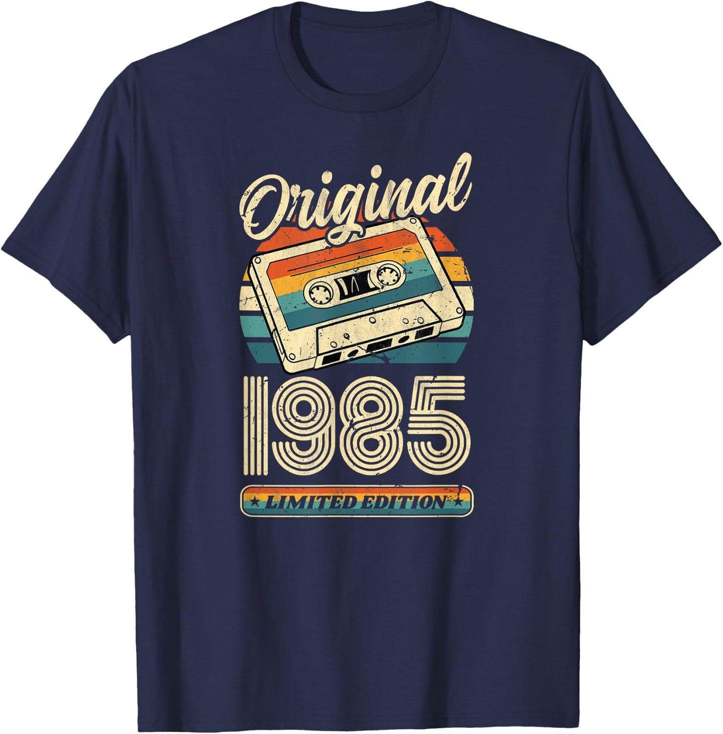 41.Geburtstag Retro Vintage 1985 Mann Frau Geschenk T-Shirt - T-Shirt | Navy