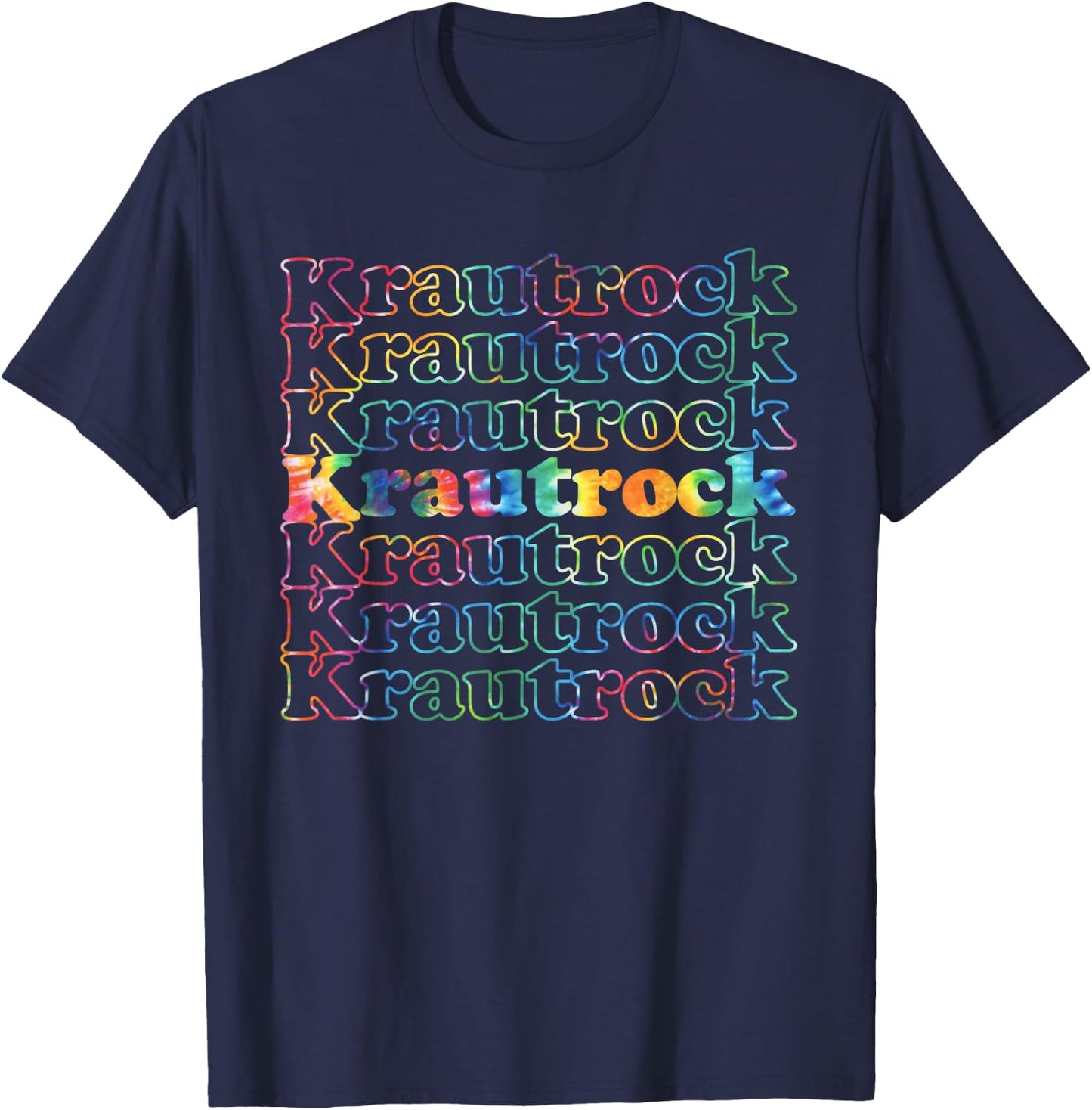 Krautrock Tie Dye T-Shirt - T-Shirt | Navy