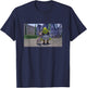 Shrek Iconic Donkey & Shrek Photo Scene Big Chest Poster , black T-Shirt - T-Shirt | Navy
