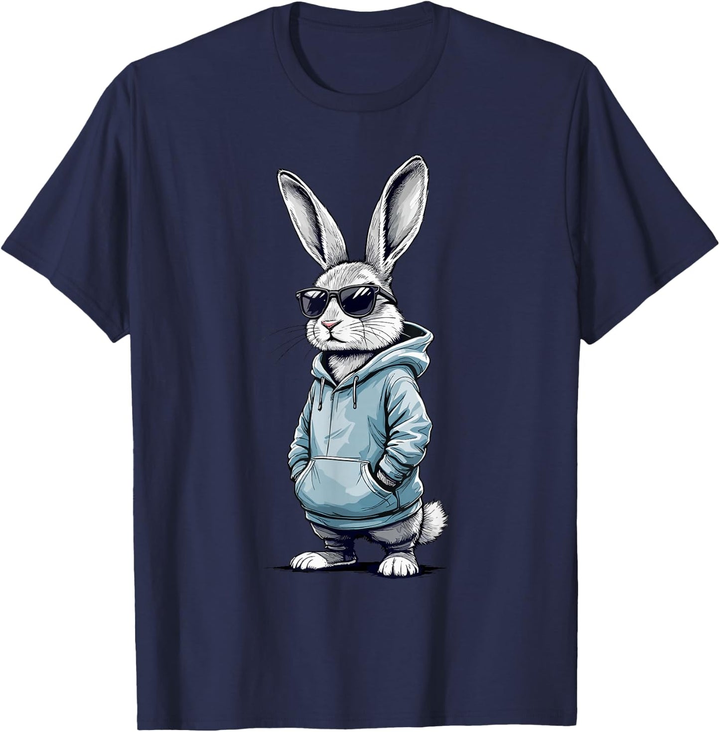 Cool Daddy Easter Bunny Dad Kids Boys Easter T-Shirt - T-Shirt | Navy