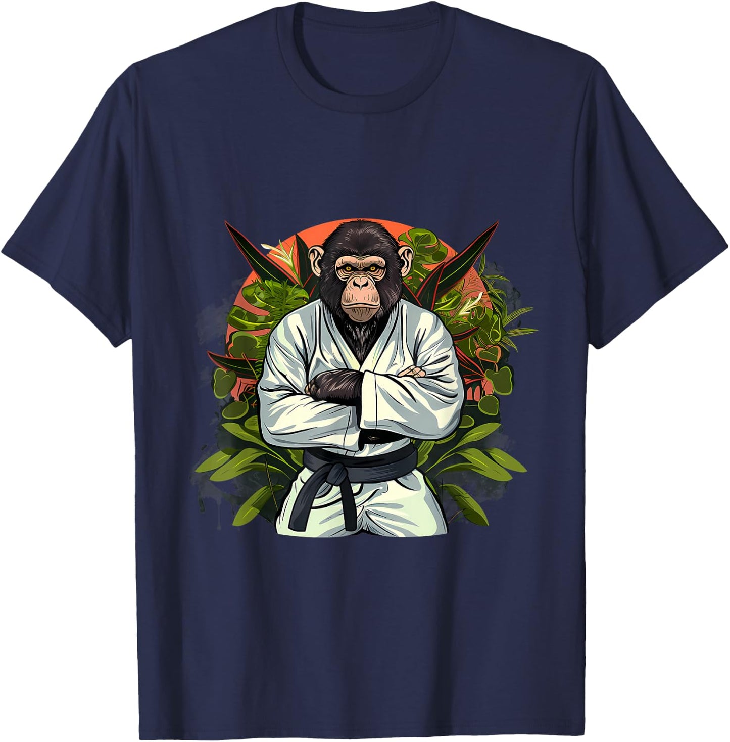 Karate Monkey Nature Jiu-Jitsu MMA Martial Arts Kickboxing T-Shirt - T-Shirt | Navy