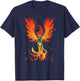 Marvel X-Men Jean Grey Phoenix Cosmic Flames T-Shirt - T-Shirt | Navy
