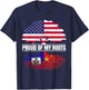 Haiti China Mix Heritage Proud of my Roots Haitian Chinese T-Shirt - T-Shirt | Navy
