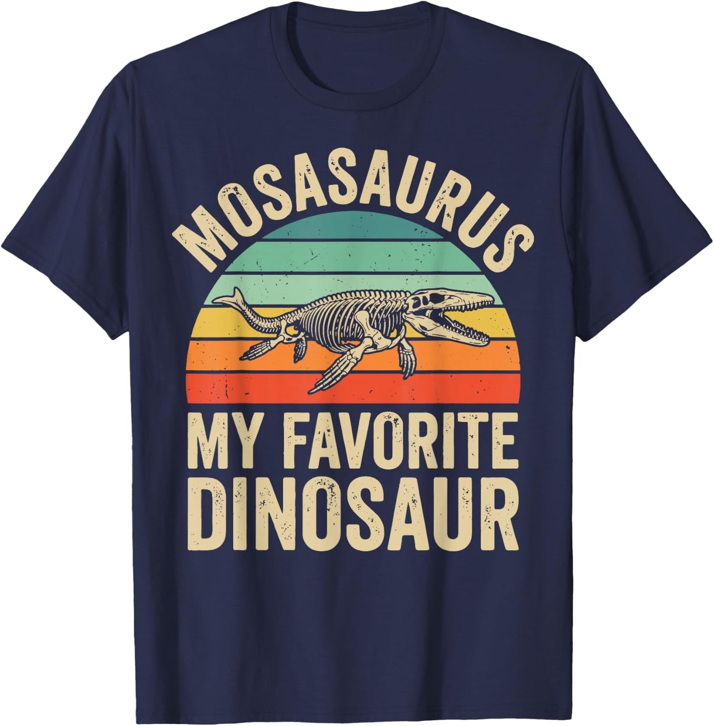 Mosasaurus My Favorite Dinosaur T-Shirt - T-Shirt | Navy
