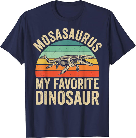 Mosasaurus My Favorite Dinosaur T-Shirt - T-Shirt | Navy
