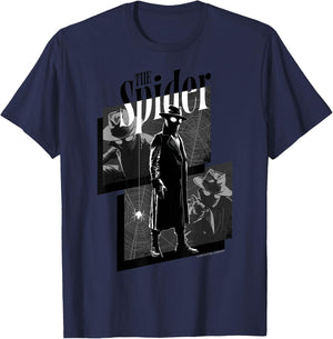 Marvel Spider-Noir Series The Spider Spider-Noir Webed Panel T-Shirt - T-Shirt | Navy