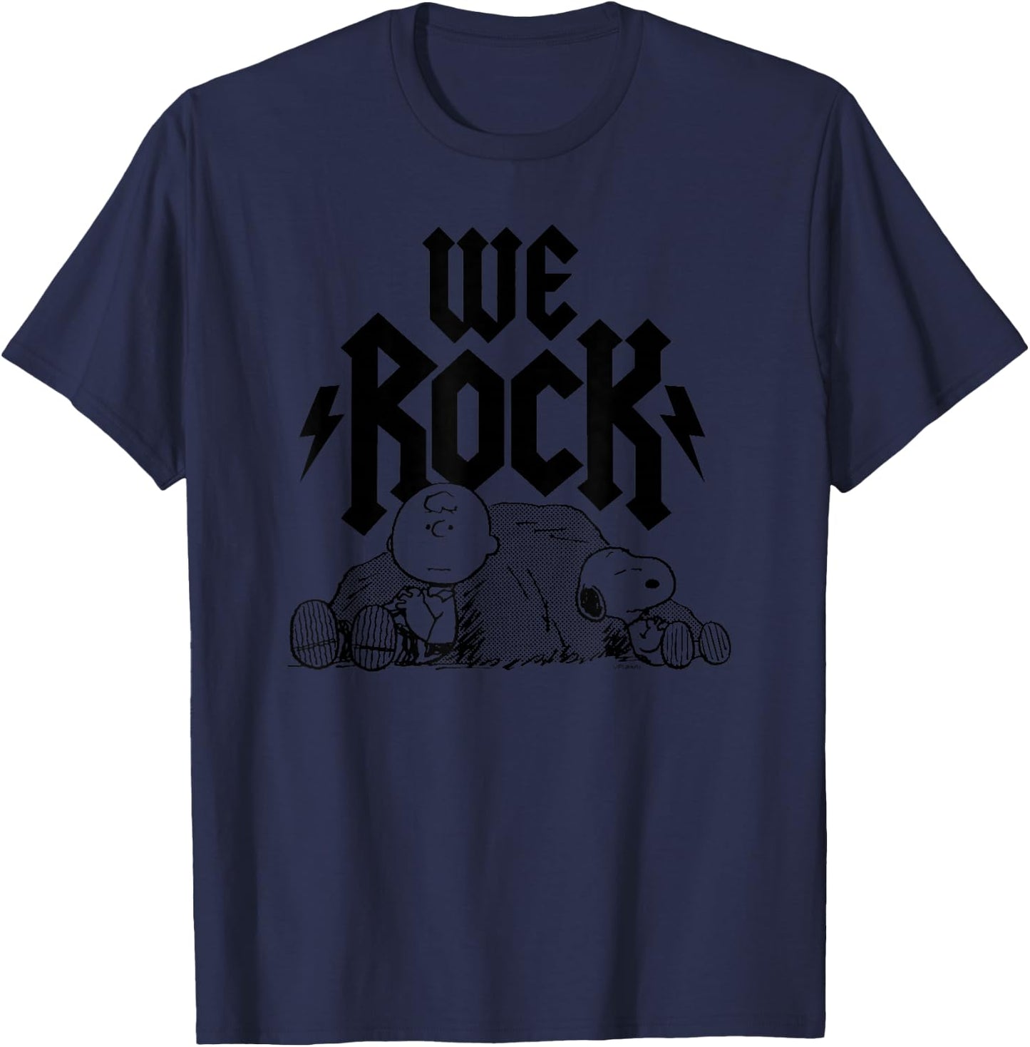 Peanuts - Wir rocken Charlie Brown und Snoopy T-Shirt - T-Shirt | Navy