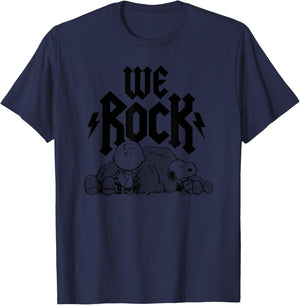 Peanuts - Wir rocken Charlie Brown und Snoopy T-Shirt - T-Shirt | Navy