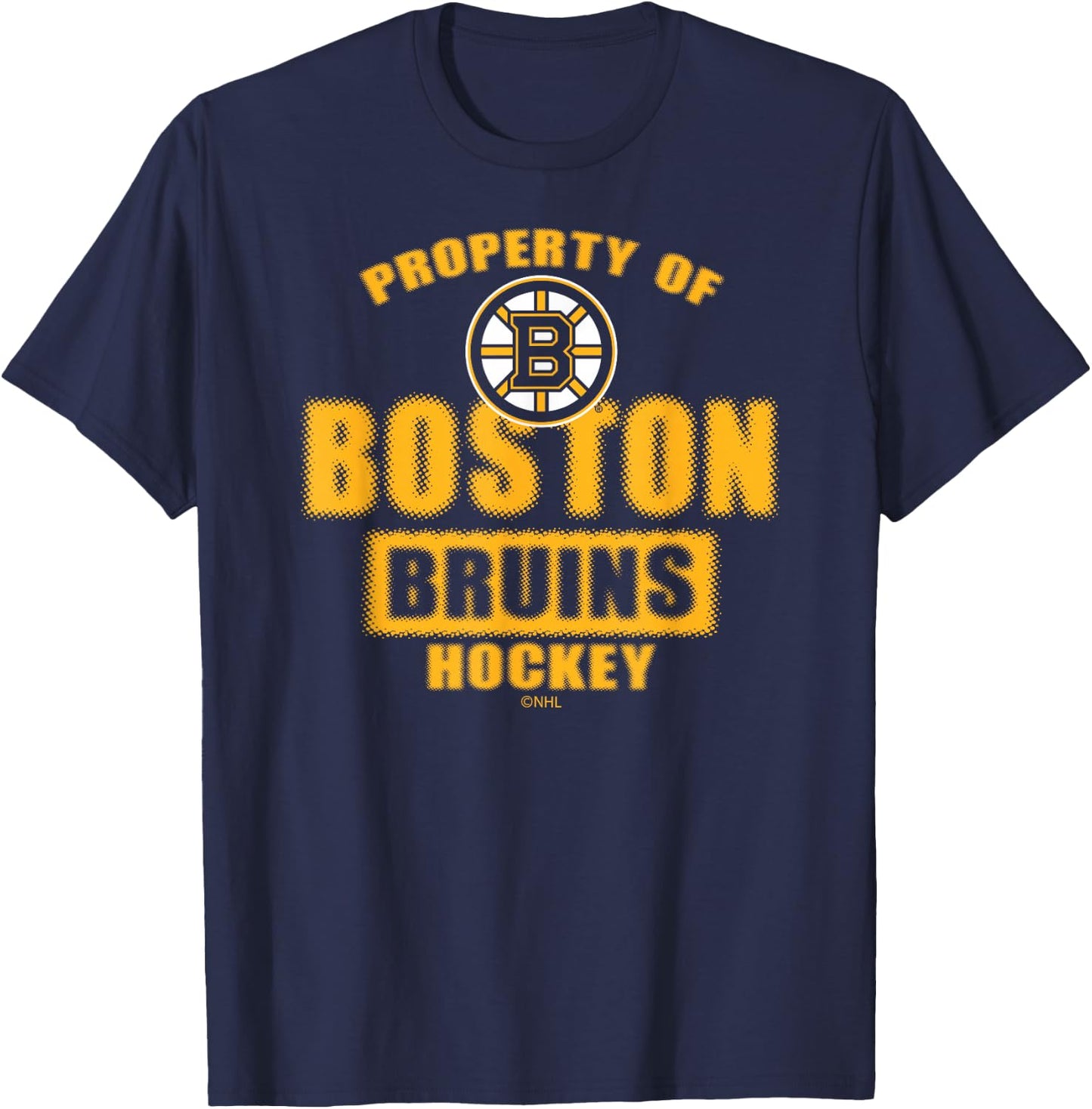 Boston Bruins Property Black Officially Licensed T-Shirt - T-Shirt | Navy