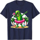 Unique Dabbing Pickle Flamingo Summer Fun T-Shirt - T-Shirt | Navy