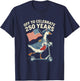 250 Years Funny Goose Scooter American Flag T-Shirt - T-Shirt | Navy
