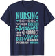 Funny Nursing School Student Nurse T-Shirt - T-Shirt | Navy