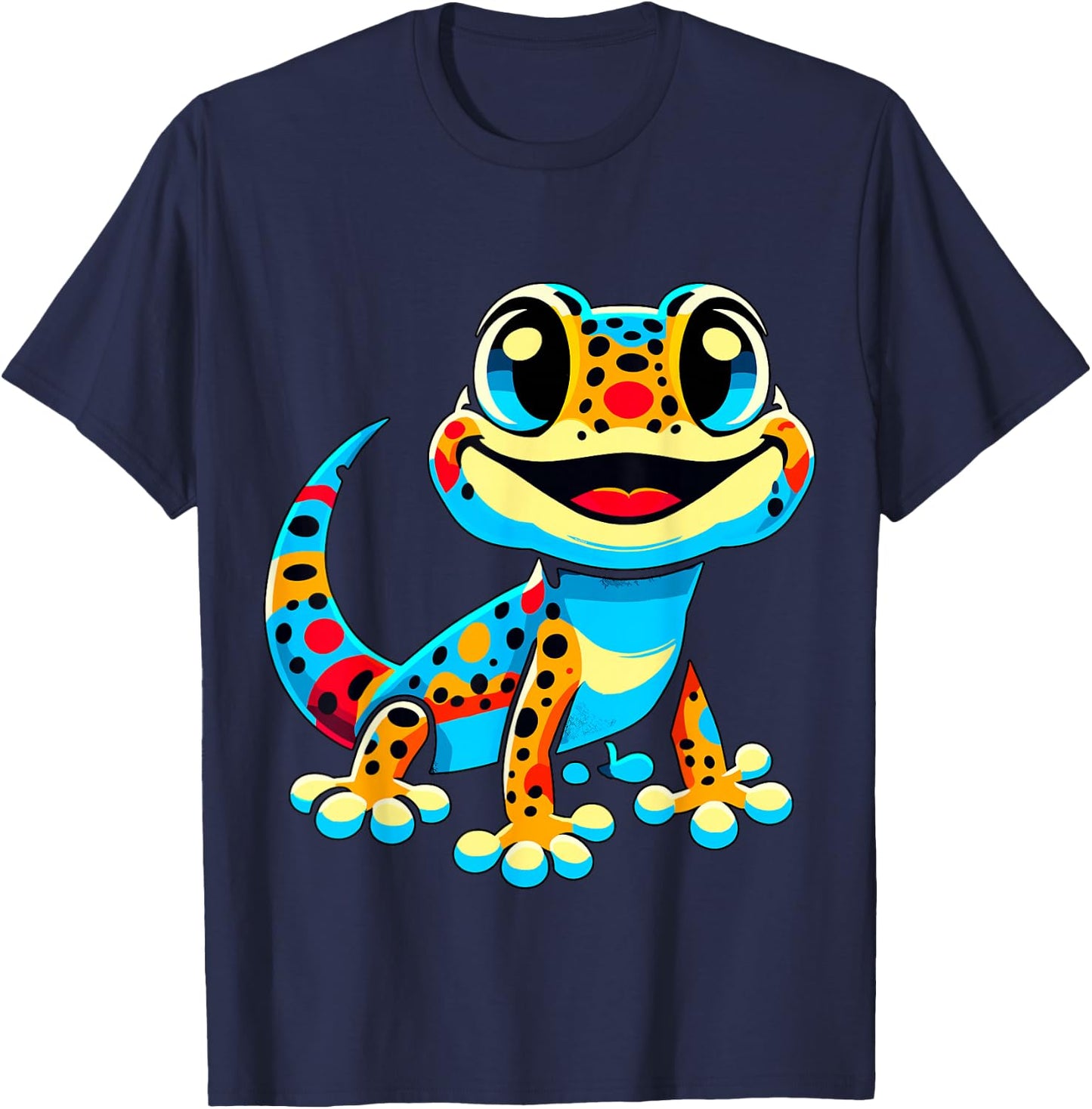 Leopard Gecko T-Shirt - T-Shirt | Navy