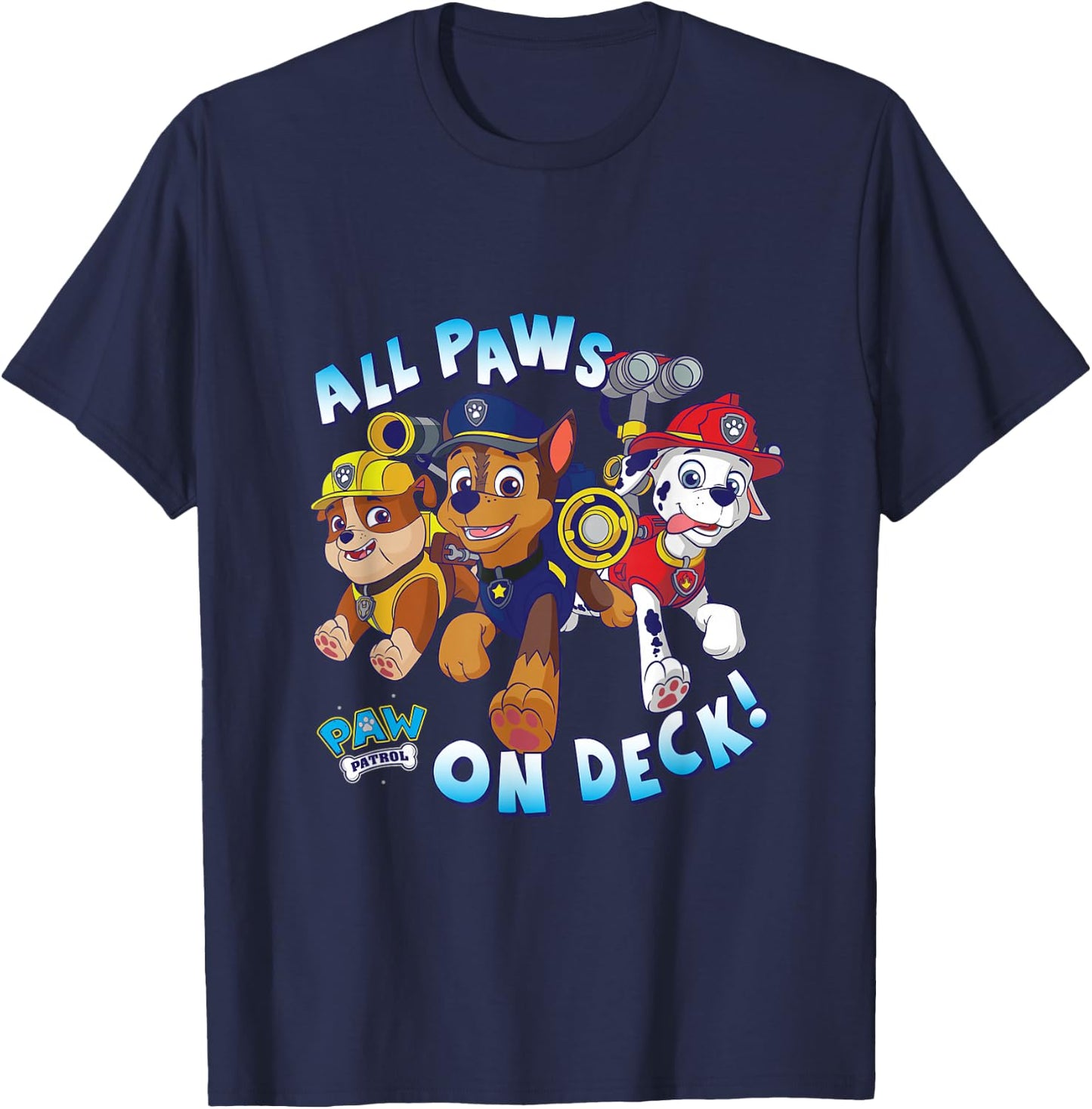 PAW Patrol "All Paws On Deck" Group Characters T-Shirt - T-Shirt | Navy