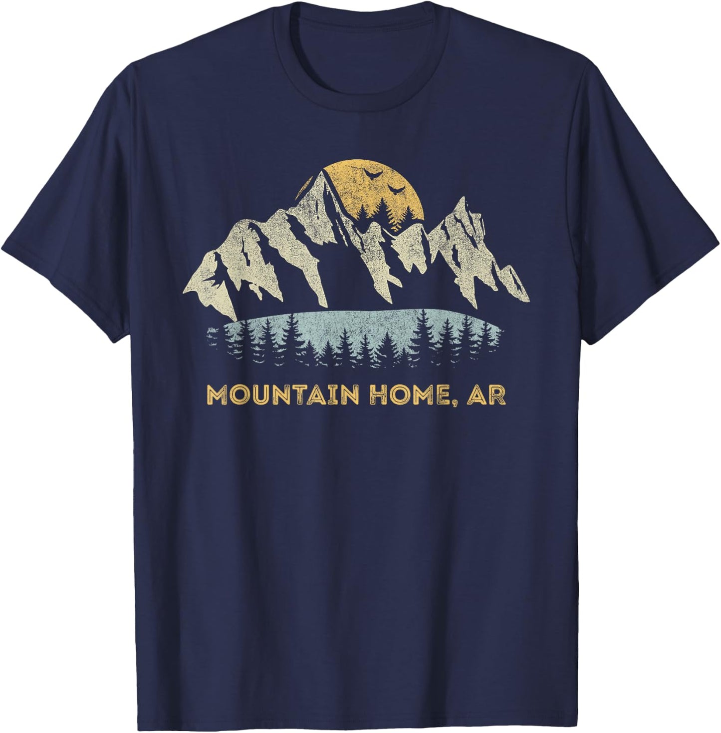 Mountain Home Arkansas Mountain Sunset Sunrise AR T-Shirt - T-Shirt | Navy