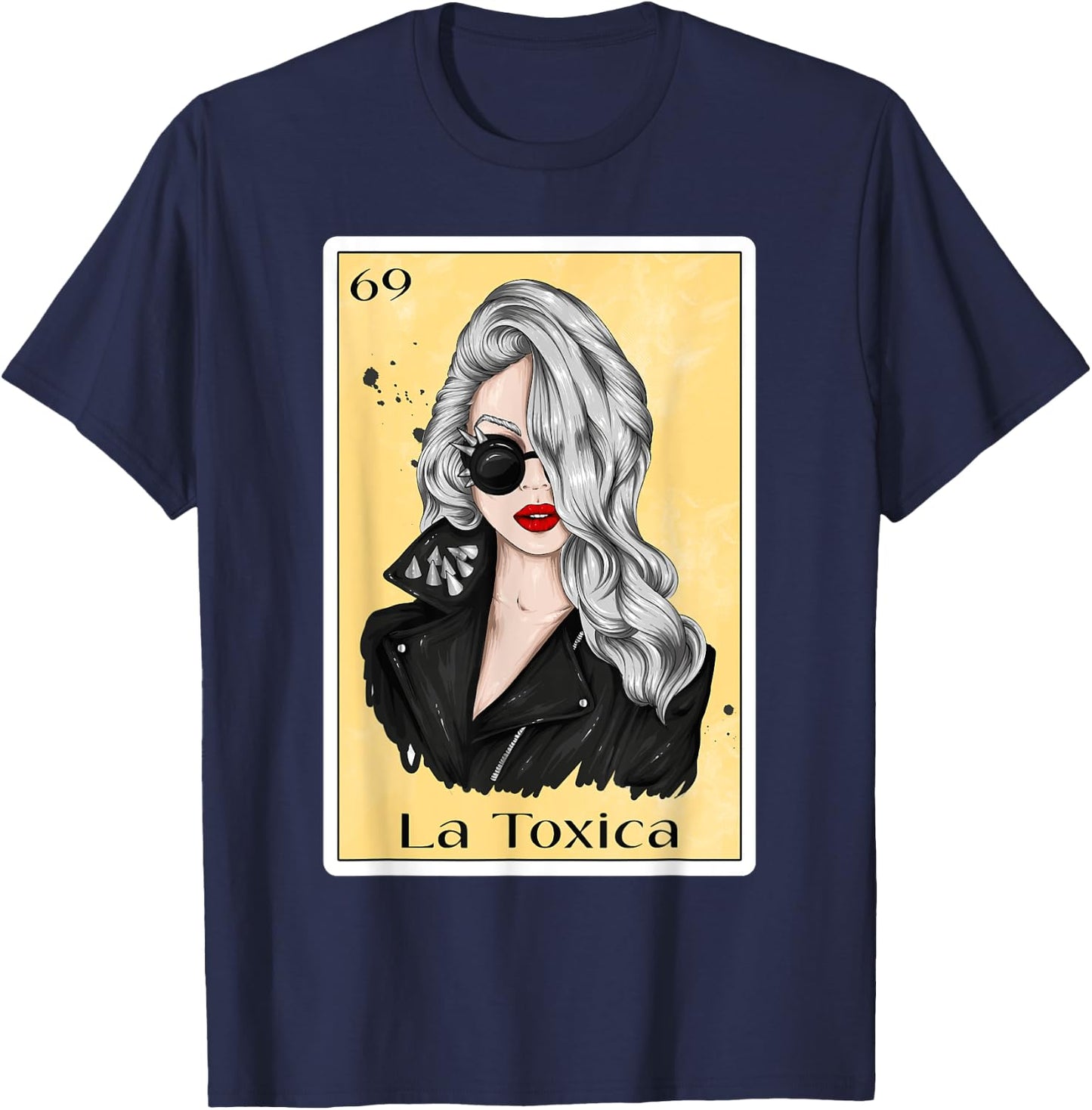 Women Spanish-Mexican Bingo Gifts Girls Toxica - La Toxica T-Shirt - T-Shirt | Navy