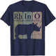 Rhino Periodic Table Elements Rhino Lover Rhinoceros Retro T-Shirt - T-Shirt | Navy