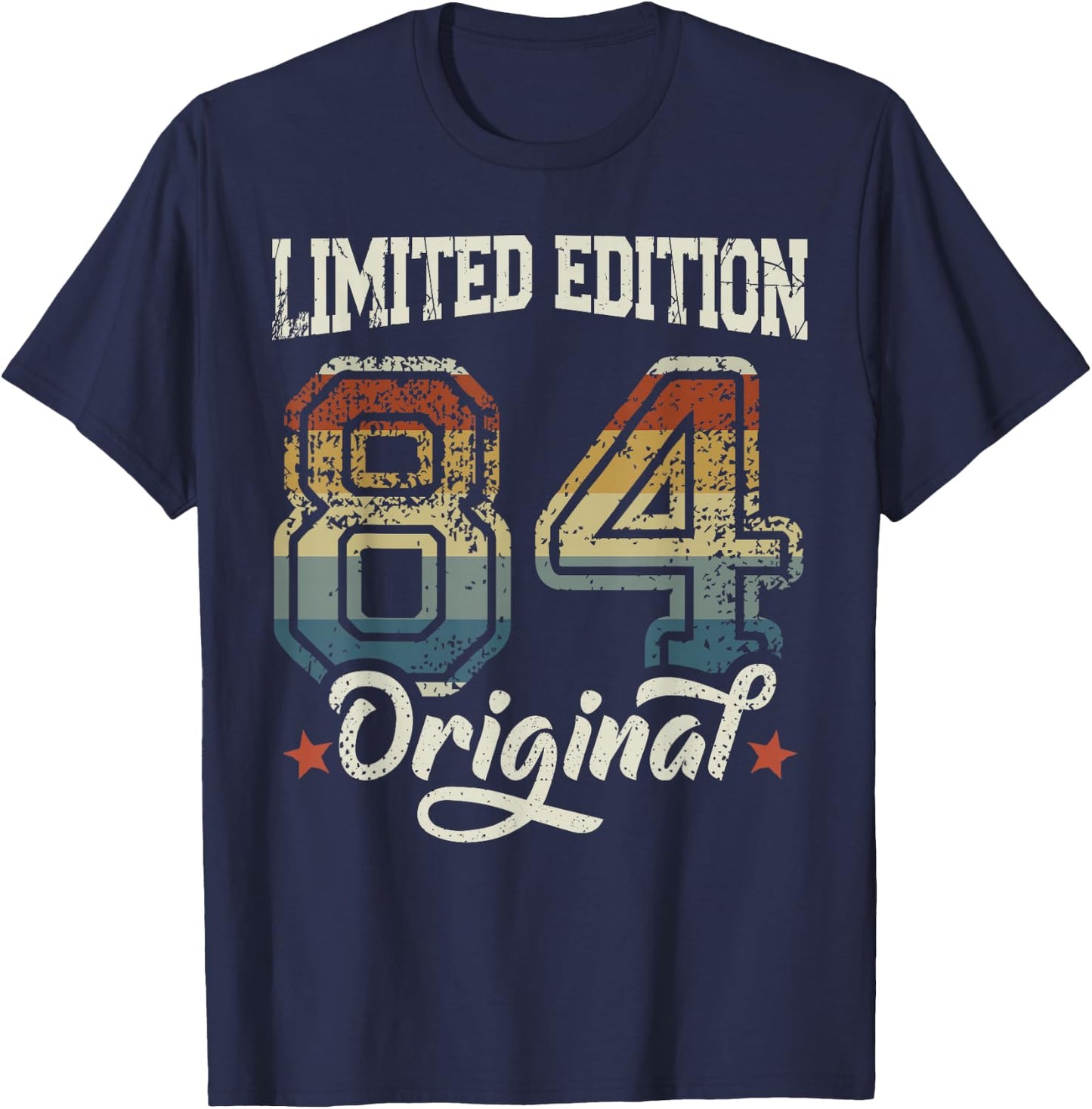 40th Birthday Man Woman 40 Years 1984 Decorative Funny Gift , black T-Shirt - T-Shirt | Navy