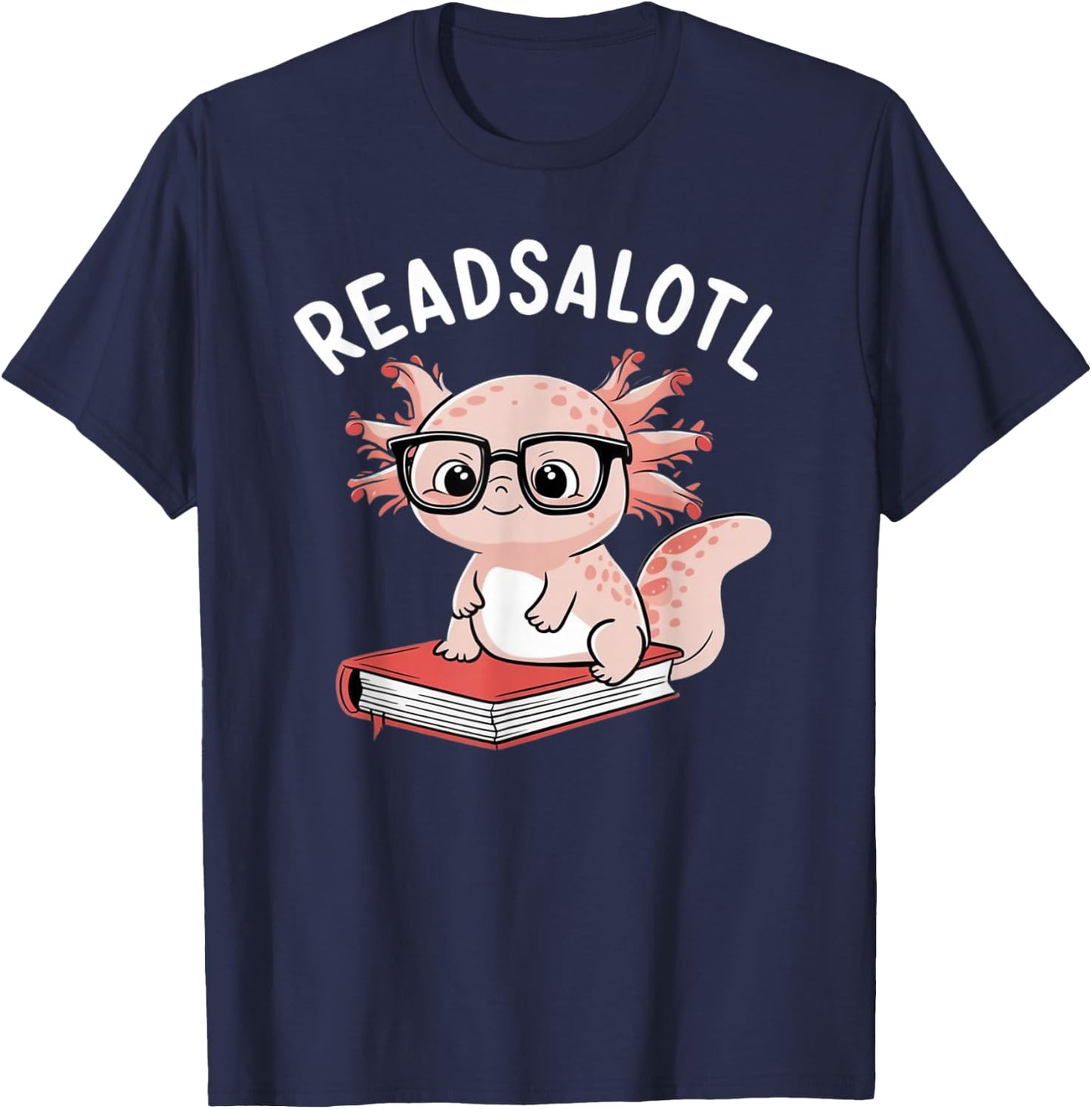 Tennessee Merchant Reads Alotl -Kids Black Cotton T-Shirt - T-Shirt | Navy
